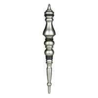 Vickerman 20" Wrought Iron Matte Finial Ornament