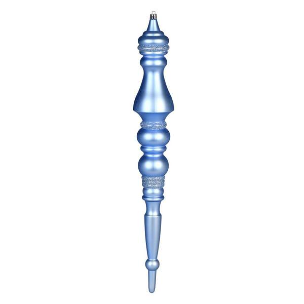 20" Periwinkle Matte Finial Ornament (2 Pack)
