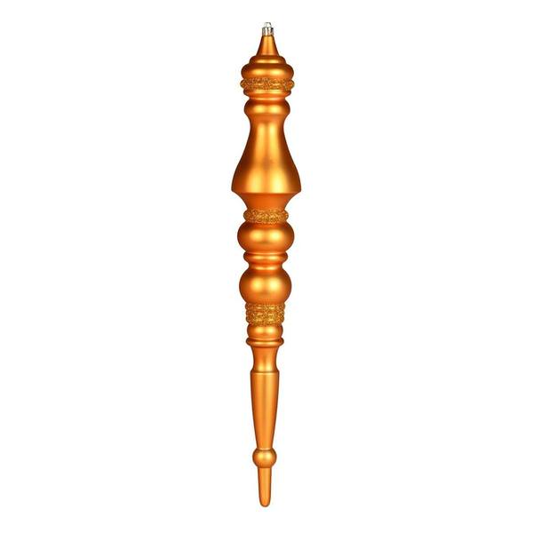 20" Antique Gold Matte Finial Ornament