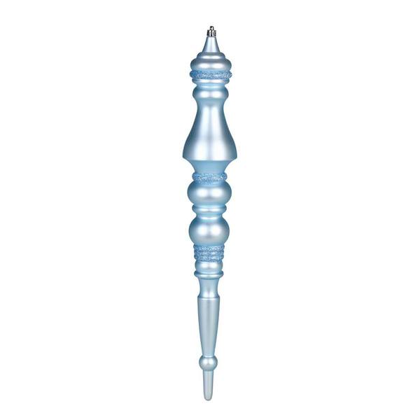 20" Baby Blue Matte Finial Ornament