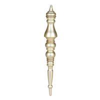Vickerman 20" Champagne Matte Finial Ornament