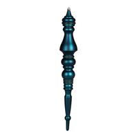 Vickerman 20" Sea Blue Matte Finial Ornament