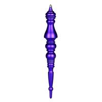 Vickerman 20" Purple Matte Finial Ornament (2 Pack)