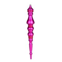Vickerman 20" Fuchsia Matte Finial Ornament