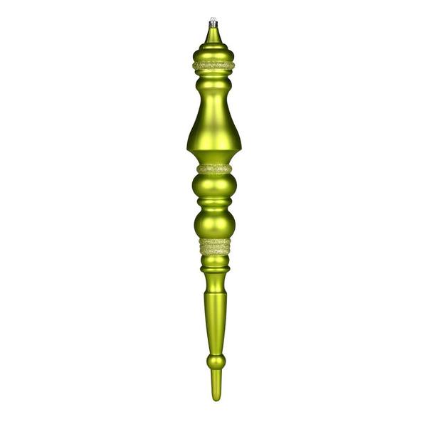 20" Lime Matte Finial Ornament