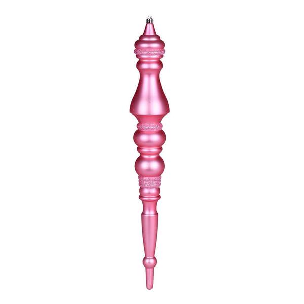 20" Pink Matte Finial Ornament