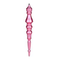 Vickerman 20" Pink Matte Finial Ornament