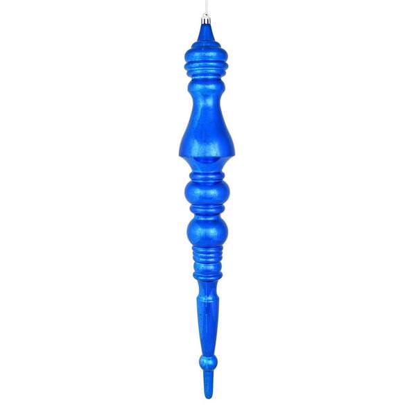 20" Blue Mercury Finial Ornament