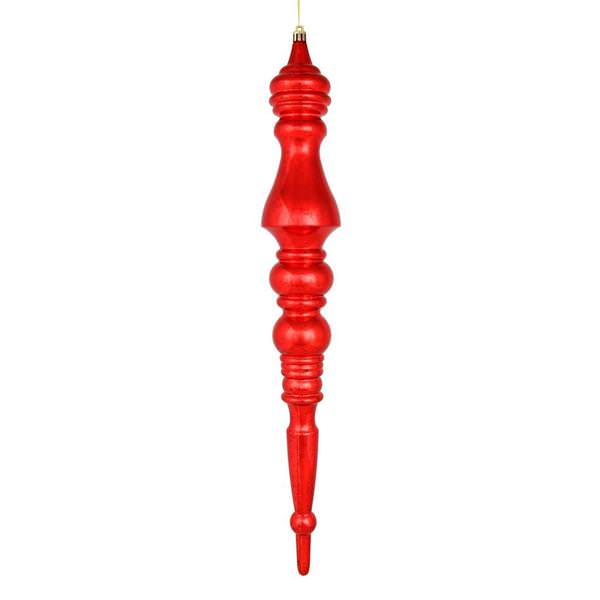 20" Red Mercury Finial Ornament
