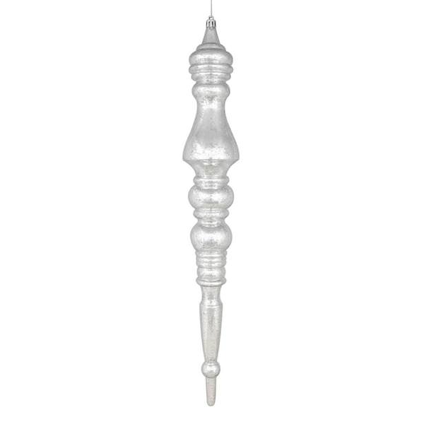 20" Silver Mercury Finial Ornament