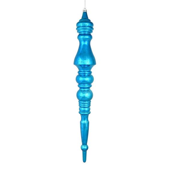 20" Turquoise Mercury Finial Ornament