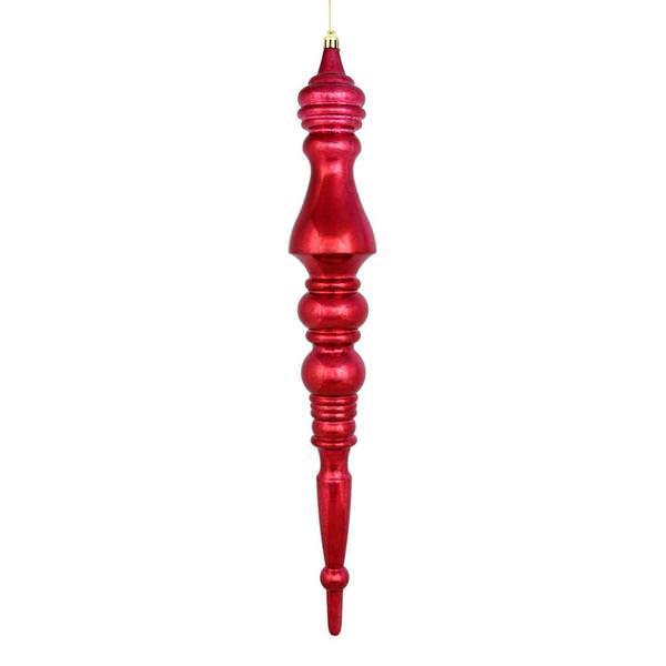 20" Berry Red Mercury Finial Ornament