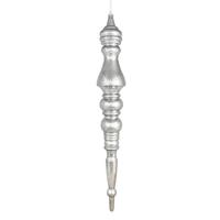 Vickerman 20" Limestone Mercury Finial Christmas Ornament (2 Pack)