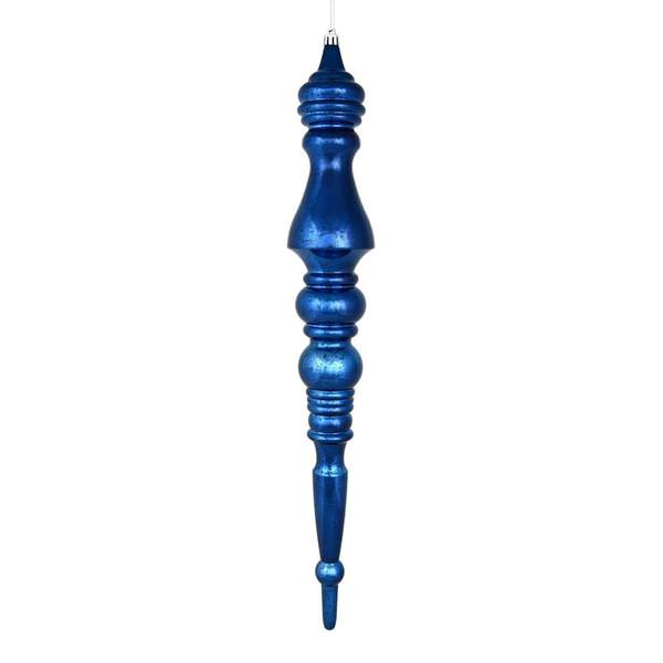 20" Midnight Blue Mercury Finial Ornament