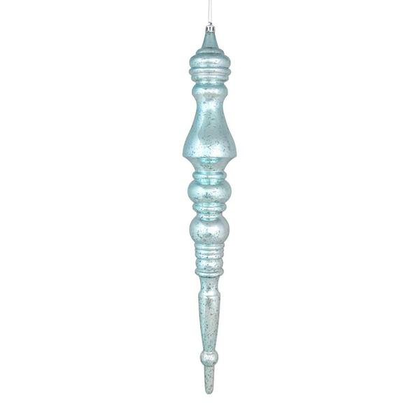 20" Baby Blue Mercury Finial Ornament