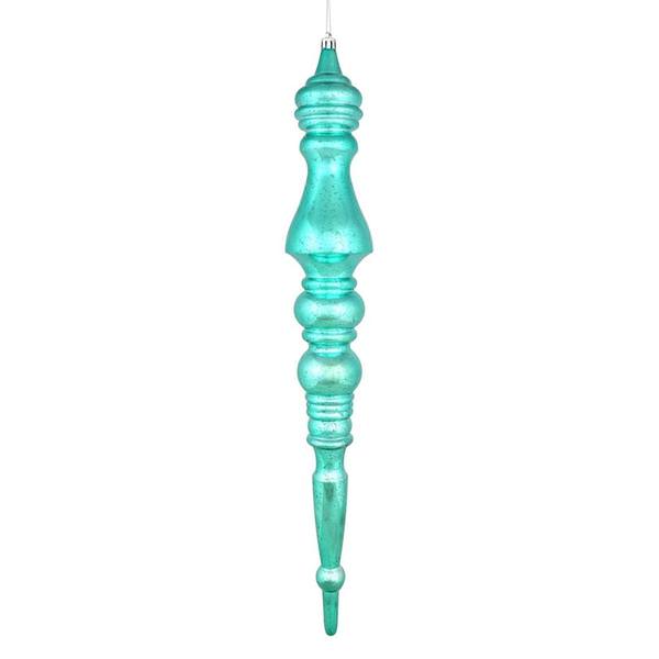 20" Teal Mercury Finial Ornament