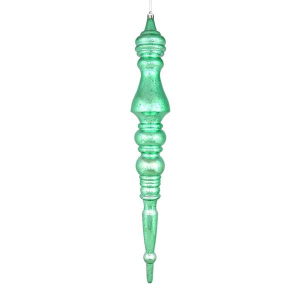 20" Seafoam Green Mercury Finial Christmas Ornament (2 Pack)