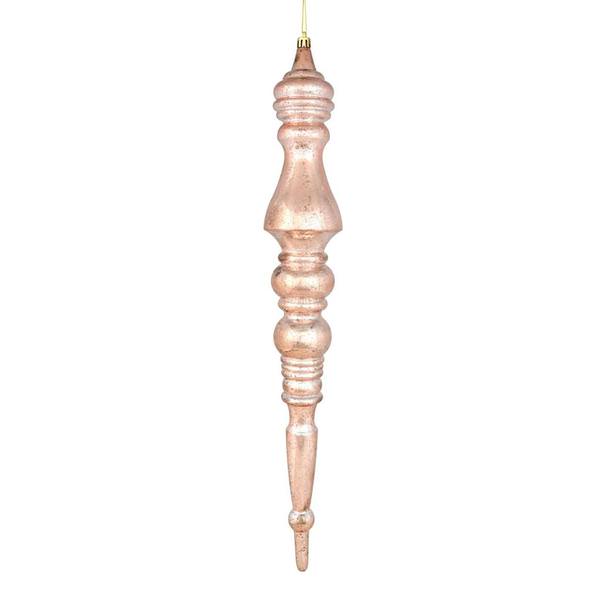 20" Rose Gold Mercury Finial Ornament