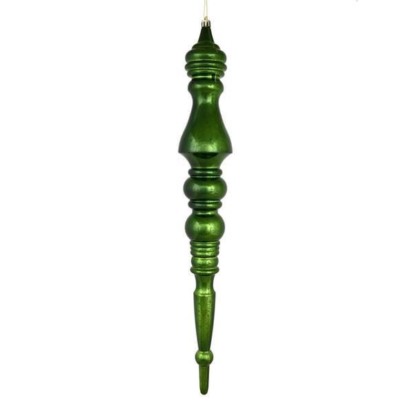 20" Moss Green Mercury Finial Ornament