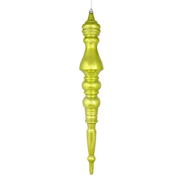 20" Lime Mercury Finial Ornament