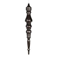 Vickerman 20" Gunmetal Mercury Finial Ornament