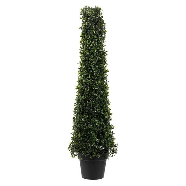 3' Artificial Potted Boxwood Cone