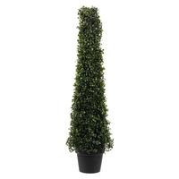 Vickerman 3' Artificial Potted Boxwood Cone