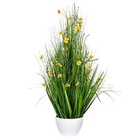 Vickerman 42" Artificial Yellow Potted Cosmos Grass