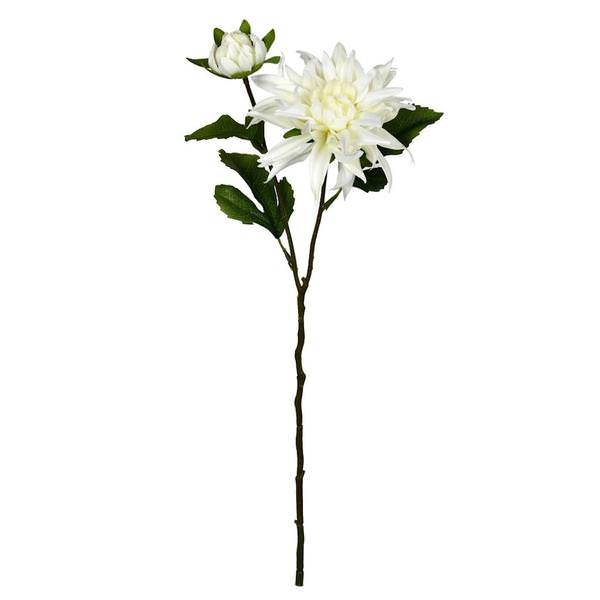 17" Artificial Cream Dahlia Spray (6 pack)