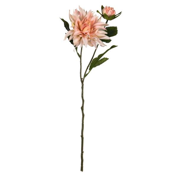 17" Artificial Peach Dahlia Spray (6 pack)