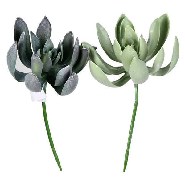 8" Artificial Echeveria Spray (4 pack)