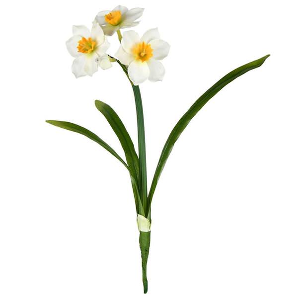 13" Artificial Cream Narcissus Spray (3 pack)
