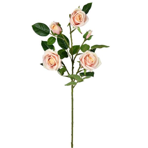28" Artificial Pink Rose Spray (3 pack)