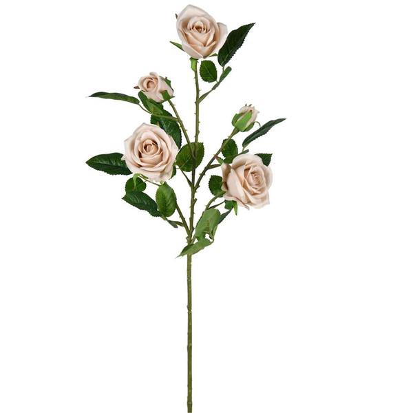28" Artificial Dusty Gray Rose Spray (3 pack)