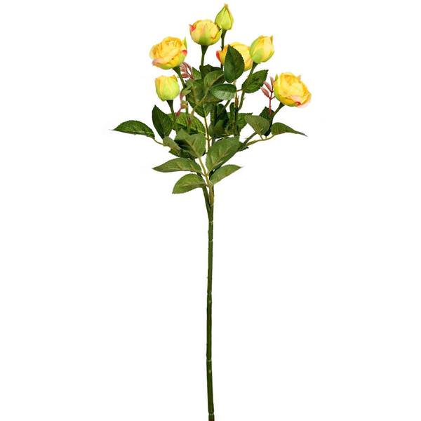 20.5" Artificial Yellow Tea Rose Spray (3 pack)