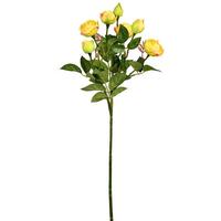Vickerman 20.5" Artificial Yellow Tea Rose Spray (3 pack)