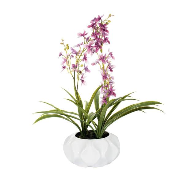 25" Artificial Lavender Orchid Floral Arrangement