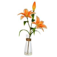 Vickerman 16.5" Artificial Orange Lily Floral Arrangement