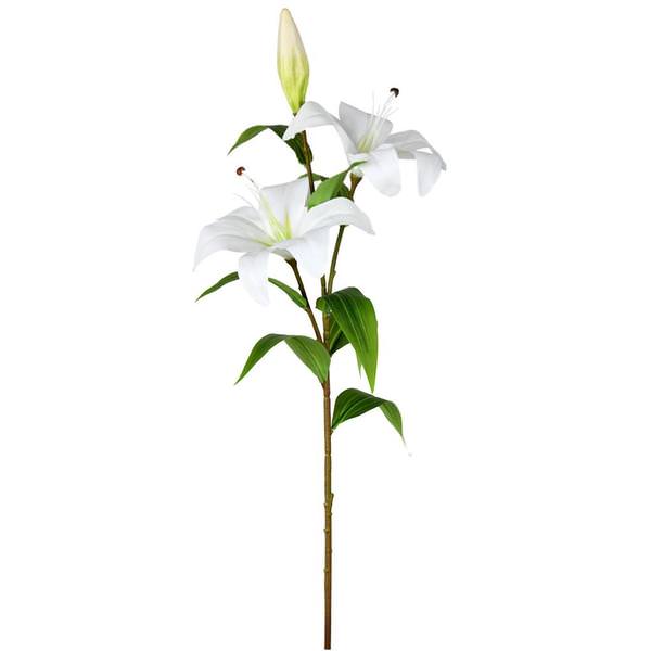 33.5" Artificial White Lily Spray