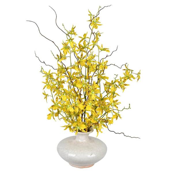 22.5" Artificial Yellow Dancing Floral Arrangement