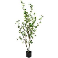 Vickerman 4' Artificial Potted Baby Leaf Tree