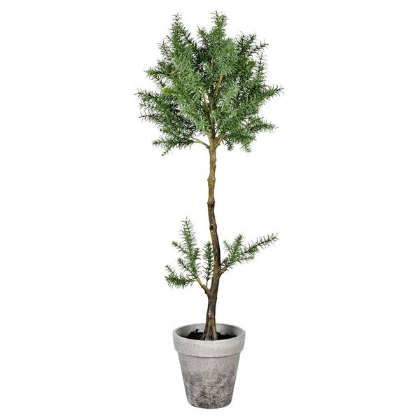 44" Artificial Green Plant in Pot