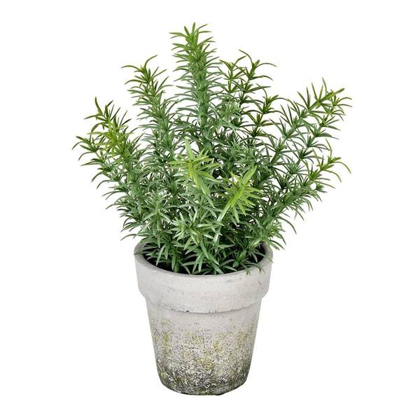 12.5" Artificial Green Plant in Pot