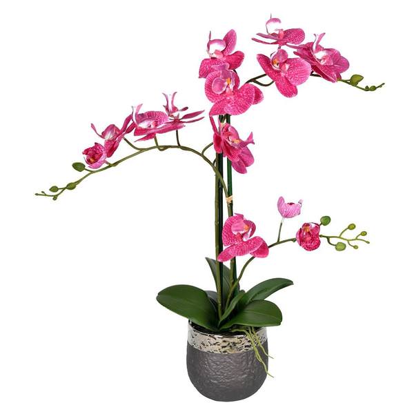23.5" Artificial Mauve Phalaenopsis in Pot