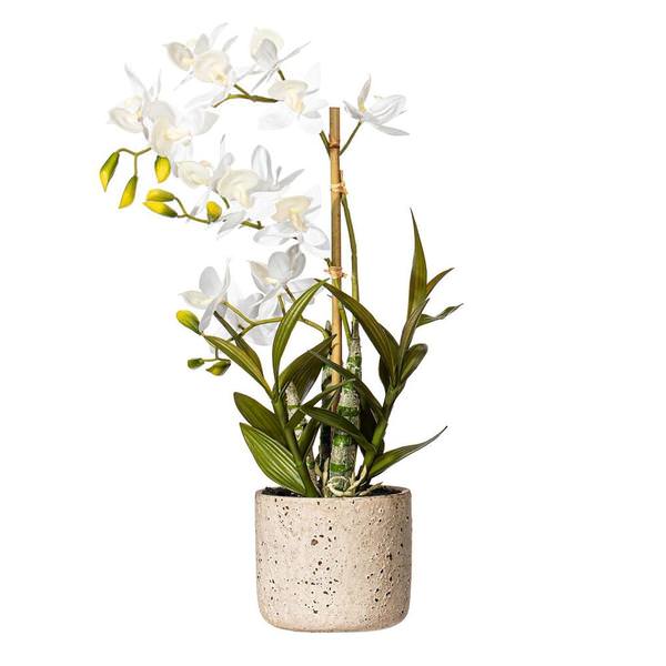 19" Artificial White in Pot