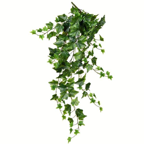 34" Artificial Green Ivy Hanging Bush