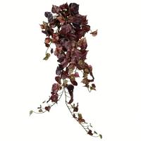 Vickerman 34" Artificial Burgundy Grape Leaf Hanging Bush
