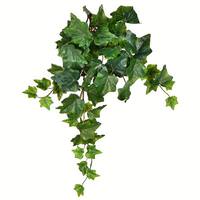 Vickerman 18" Artificial Green Ivy Hanging Bush (3 Pack)