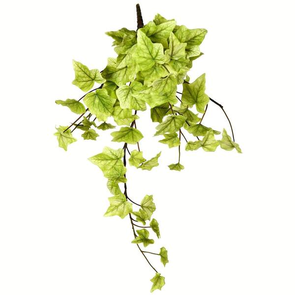 18" Artificial Light Green Ivy Hanging Bush (3 Pack)