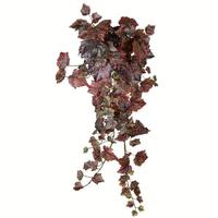 Vickerman 39" Artificial Burgundy Grape Leaf Hanging Bush